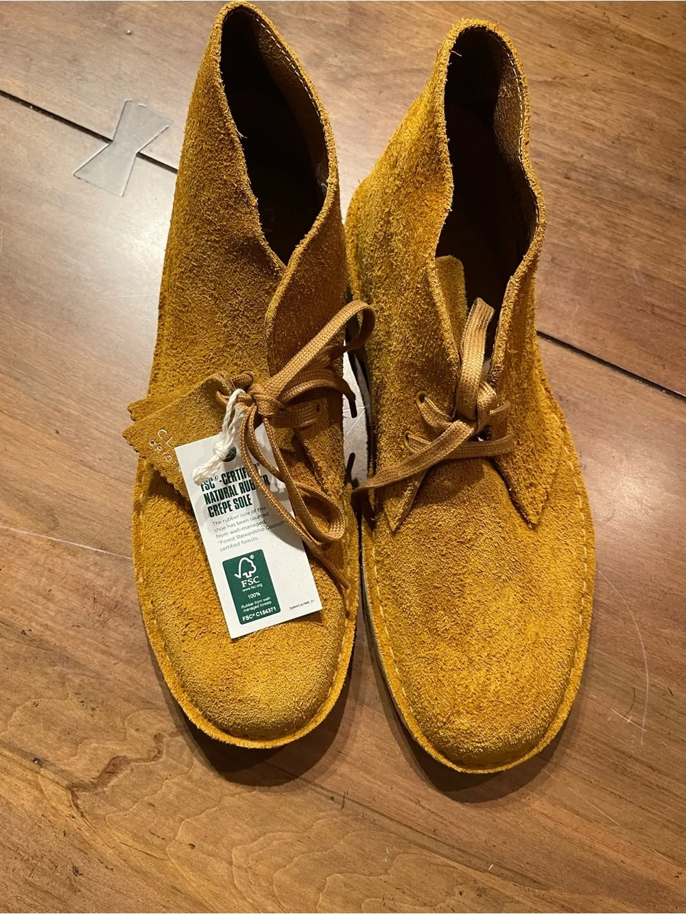 Clarks Cream Crepe Soles